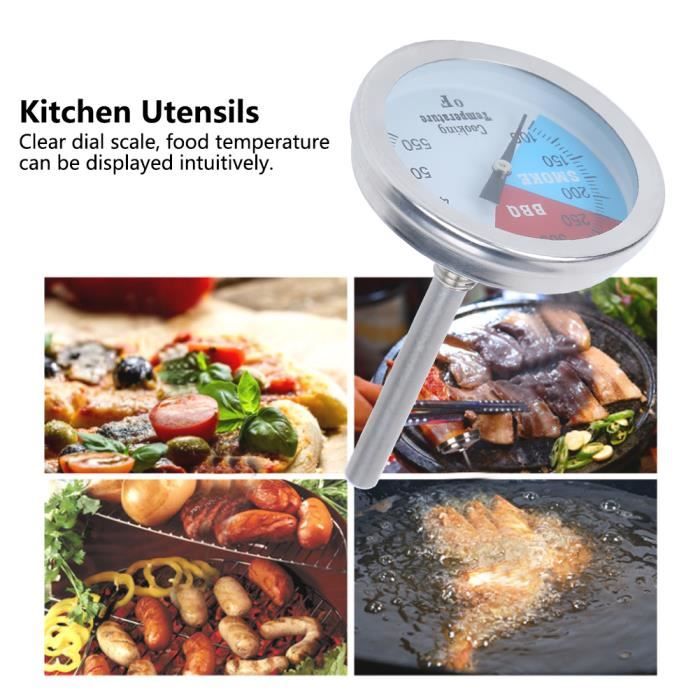 Thermomètre De Four En Acier Inoxydable - Plage 75-300°C / 150-600°F, Précision ±1.5°C