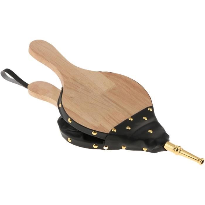 Soufflet De Cheminée En Bois Et Métal - Pour Allumer Feu, Barbecue, Poêle à Bois, Design Vintage