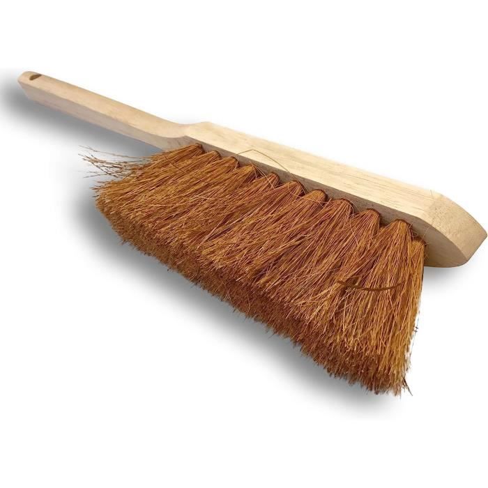 Balayette Brosse En Fibres De Coco Naturel | Manche Long En Bois ...