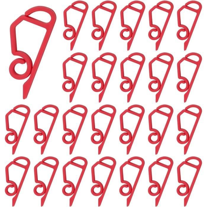 100Pcs Noël Lumière Gouttière Clips Halterung Dachrinnenhaken Für