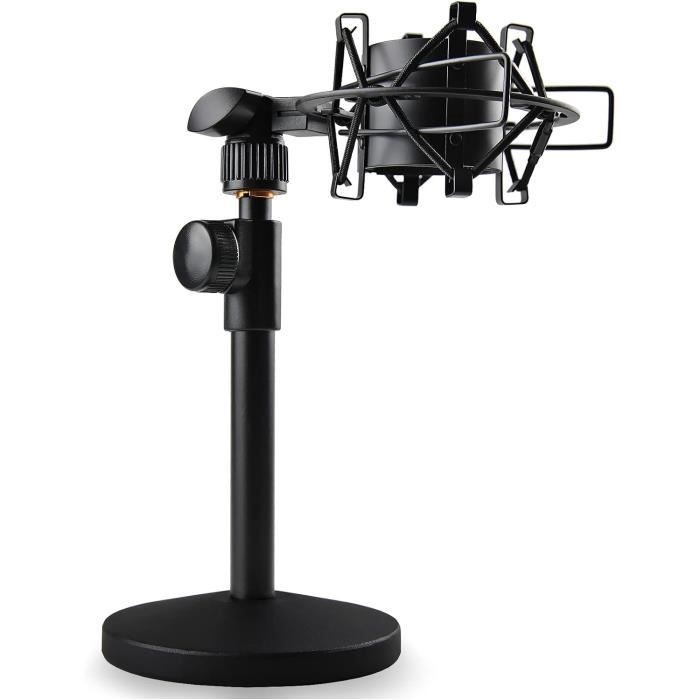 Support De Bureau Pour Key Light Neo (Elgato) - Base Lestée, Réglable Hauteur/Inclinaison - Support Casque Intégré - Blanc - 6