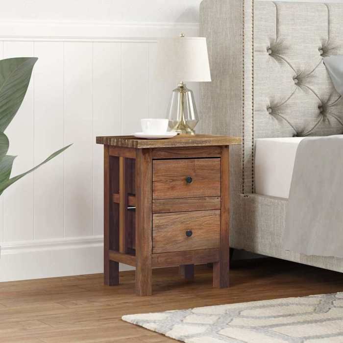 vidaXL Table de chevet bois massif dacajou 40x30x51 cm 244487