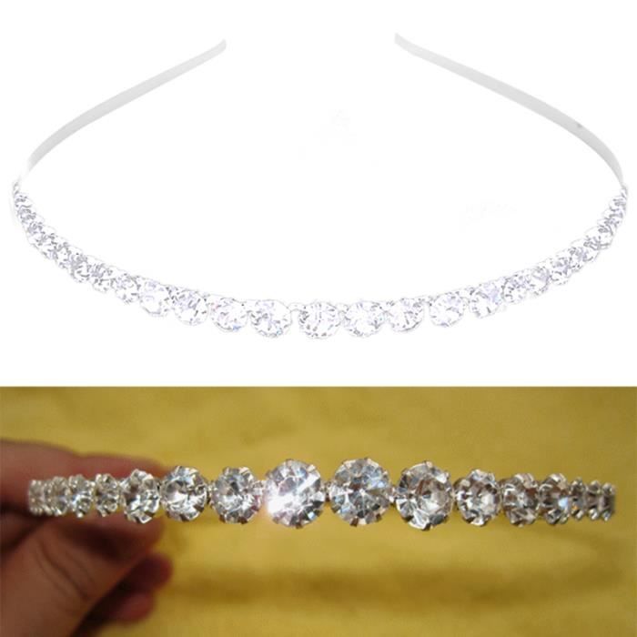 HONMEET Diadème De Mariage En Strass Pour Les Fêtes De Mariée