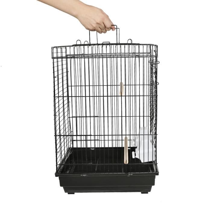 Comparer les prix de Cage à Oiseaux intérieur - XUANYU -  40*40*58 cm Toit Ouvrant pour Perruche Ondulée Canari Calopsitte élégante Conure de Molina