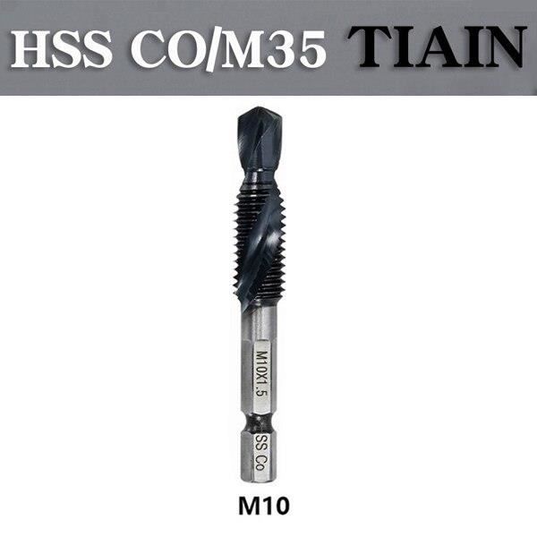 Mèche Taraud M5 Nitrure D'Aluminium - Tournevis Multifonction Forage Et Taraudage M3 M4 M5 M6 M8 M10