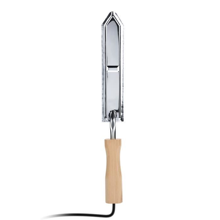 Couteau à Désoperculer Le Miel En Acier Inoxydable - Lame Dentelée 28cm Avec Manche En Bois Pour Apiculteurs