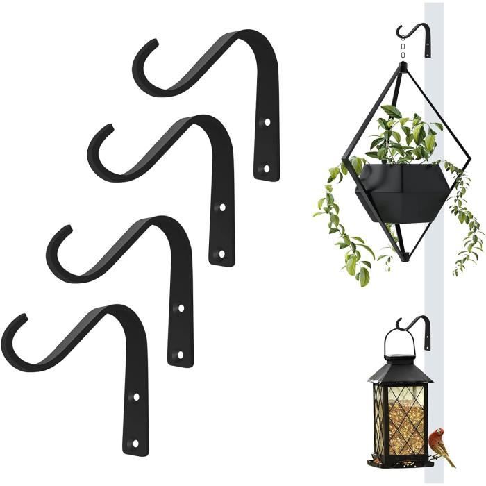 Comparer les prix de Crochet de suspension pour plantes - ZVD - Lot de 4 - Noir - Fer - Oiseau - Extérieur