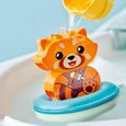 LEGO® 10964 DUPLO Jouet de Bain : Le Panda Rouge Flottant, Set Baignoire pour Bébés et Enfants de 1.5+ ans-1