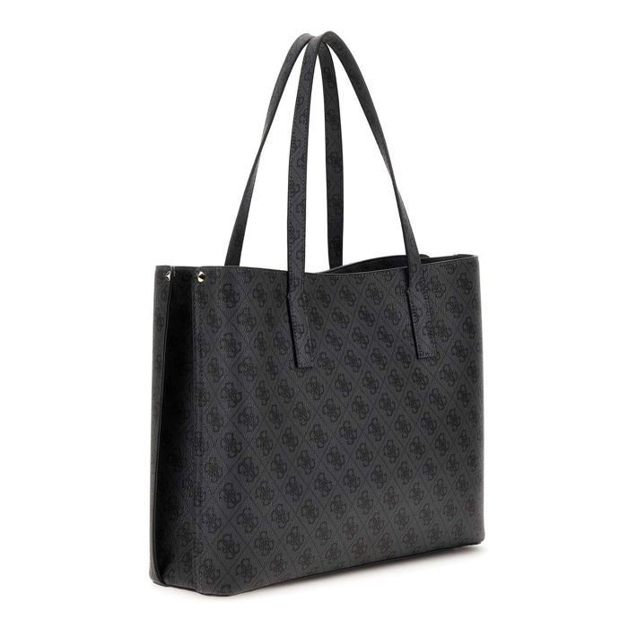 GUESS Sac à épaule gris foncé noir pour femme Meridian II