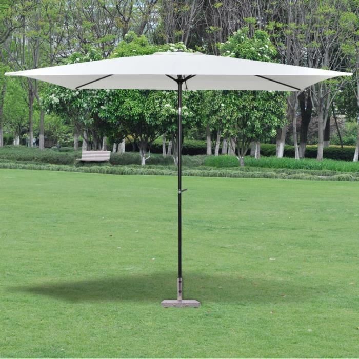 Pied De Parasol En Métal à Visser - Support Robuste Pour Jardin, Balcon Et Toile D'Ombrage