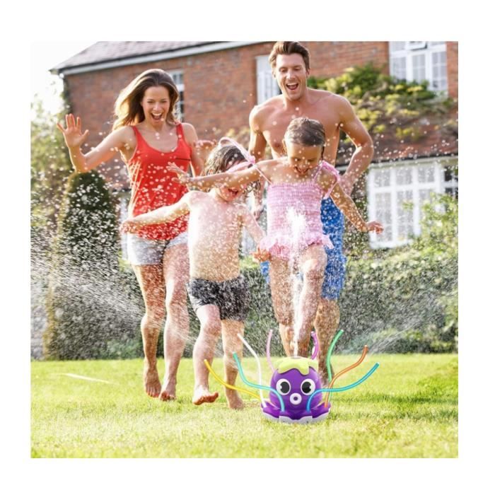 Jeux d'Eau Extérieur pour Enfants 3-10 Ans, Arroseur Pieuvre, Sprinkler, Jeux de Plein Air et Jardin - Jeux - Jouets