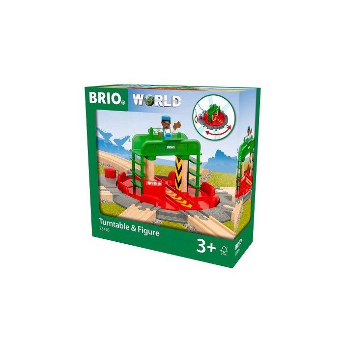 Brio World Plaque Tournante et Personnage - Accessoire pour circuit de