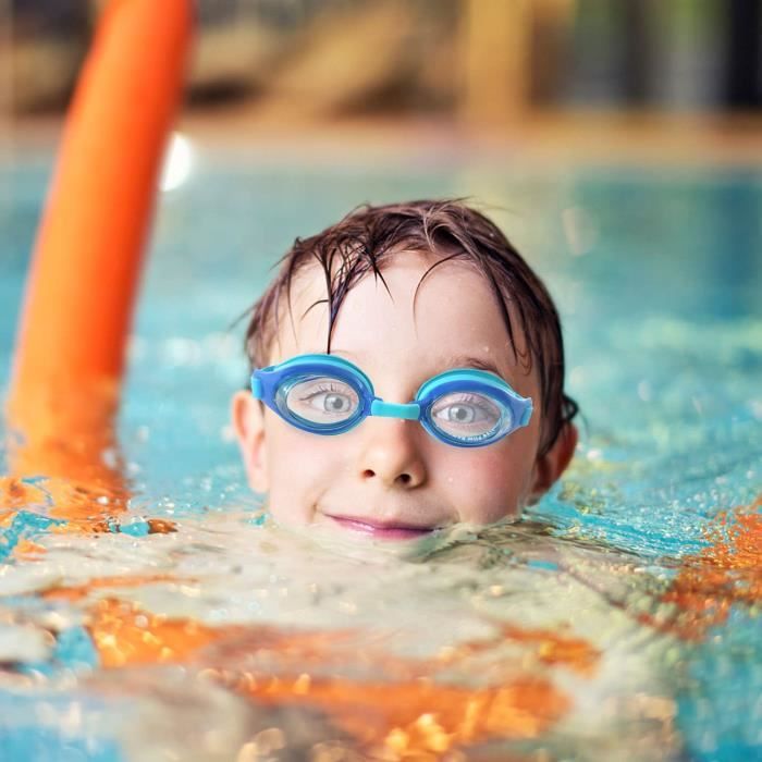 Lunettes de natation pour enfants, garçons, filles, adolescents de 3 à 14,  protection UV, verres anti-buée, pas de fuite, pont[811] - Cdiscount Sport