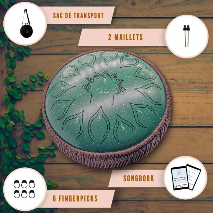 Handpan Décoration en rotin Corde en acier pour tambour