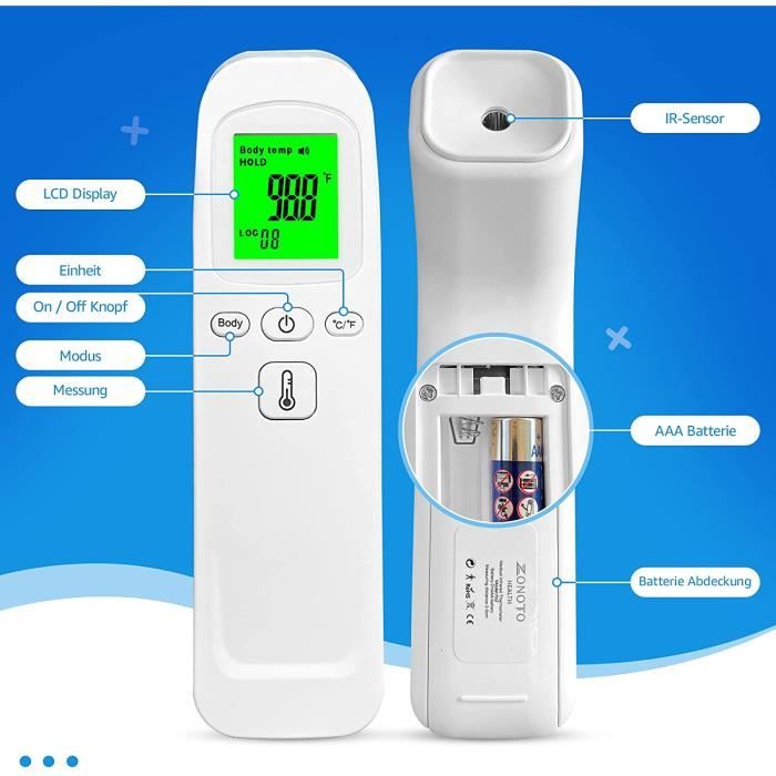 Thermometre medical Frontal Infrarouge médicale Thermometre sans Contact  pour personne (Adulte Enfant bébé) et surface d'objet. - Cdiscount  Puériculture & Eveil bébé