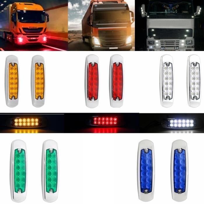 Feux Clignotants LED Ambre Pour Peugeot Citroën - Dynamiques Latéraux - Compatible 307, 206, C1, C3, Etc.