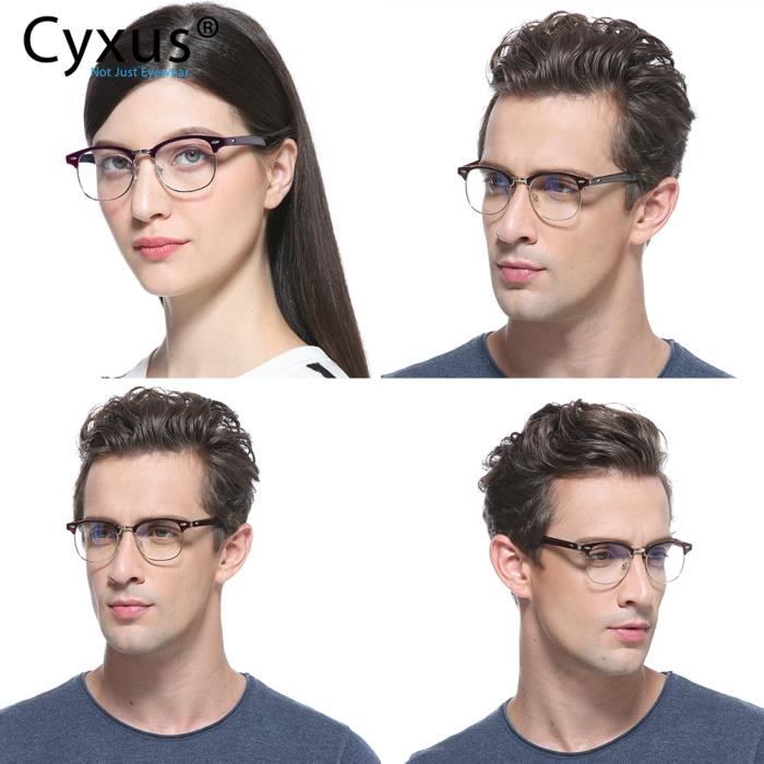 Cyxus Lunettes Anti Lumiere Bleue Unisex Anti Fatigue Anti UV pour Jeu Video Ordinateur Tablette TV Ecrans et Gaming Femme Homme Cdiscount Bijouterie