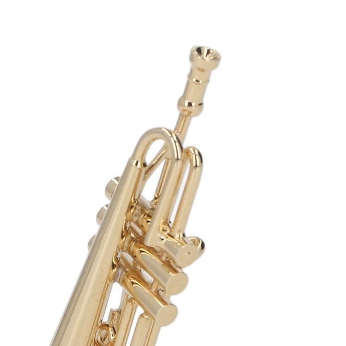 Vvikizy modèle de mini trompette Trompette miniature Durable en laiton  Design exquis Vibes romantiques loisirs kit 2,56 pouces - Achat / Vente  trompette Vvikizy modèle de mini 