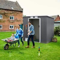 Lot De 4 Loquets Coulissants Galvanisés Brenton Pour Abris De Jardin 150 Mm