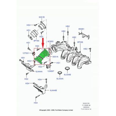 2 Joints De Collecteur D'échappement Pour Ford Fiesta, B-Max, C-Max, Ecosport - Référence 11-42392-01 - 4