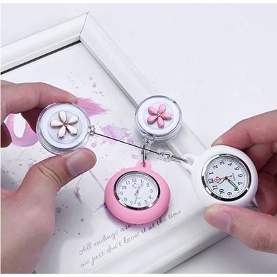 1pc Infirmière Montre Broche Montre Infirmière Avec Pince Pour Montre M Decin Montre De Poche Pour Infirmi Re Dortor Blanc