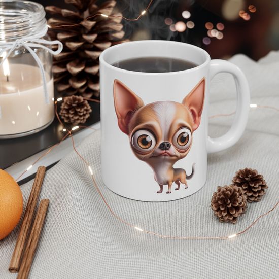Mug Chien Doberman - Tasse Marrante Céramique Blanche - Idée Cadeau Fun