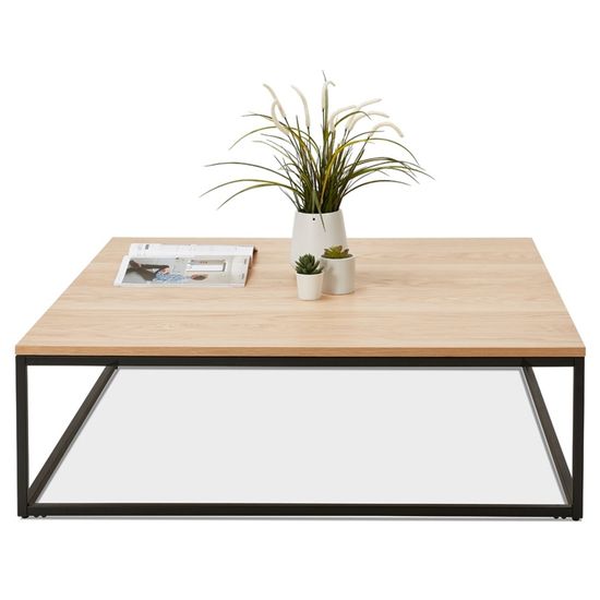 Grande Table Basse Style Industriel Tribeca En Bois Finition