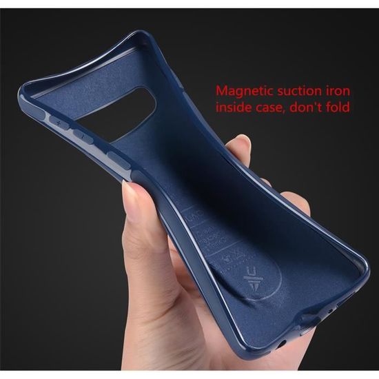 supporté, Non Inclus DECHYI pour Coque Samsung S10 Support Voiture Magnétique Ultra-léger et Mince Coque Silicone Support de Voiture magnétique Coque Noir 