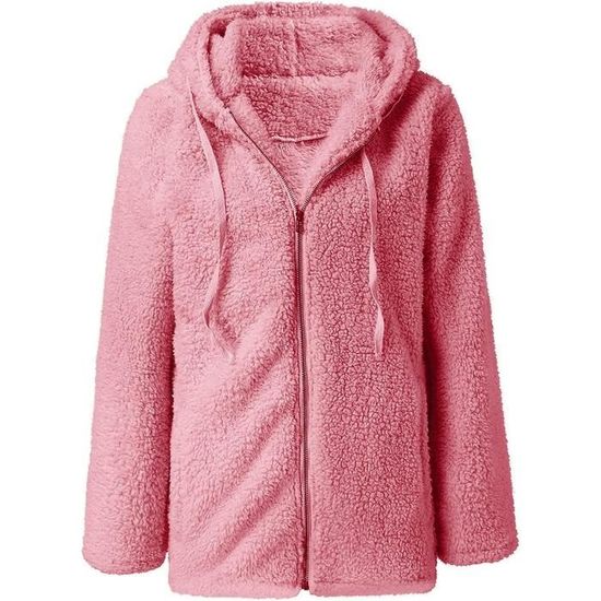 Veste Polaire Femme 2023 Grande Taille Rose Rose Cdiscount Pret a Porter
