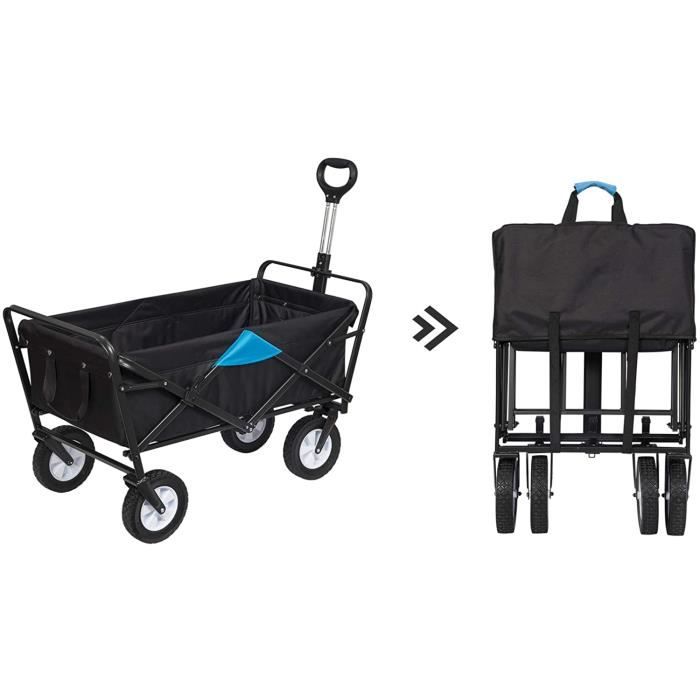 Chariot De Transport Pliable 360° En Acier Et Tissu Oxford Pour Jardin Et Plage Comfortxl Outdoor Living 68b54b95440c4b22e5e2034f