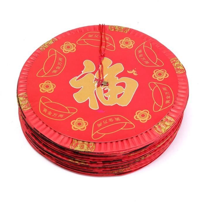 Rouge Chinois Asiatique 10 PCs Suspendus Papier Lanterne Festival De Noce  Nouvel An Décoration de La Maison - Cdiscount Maison