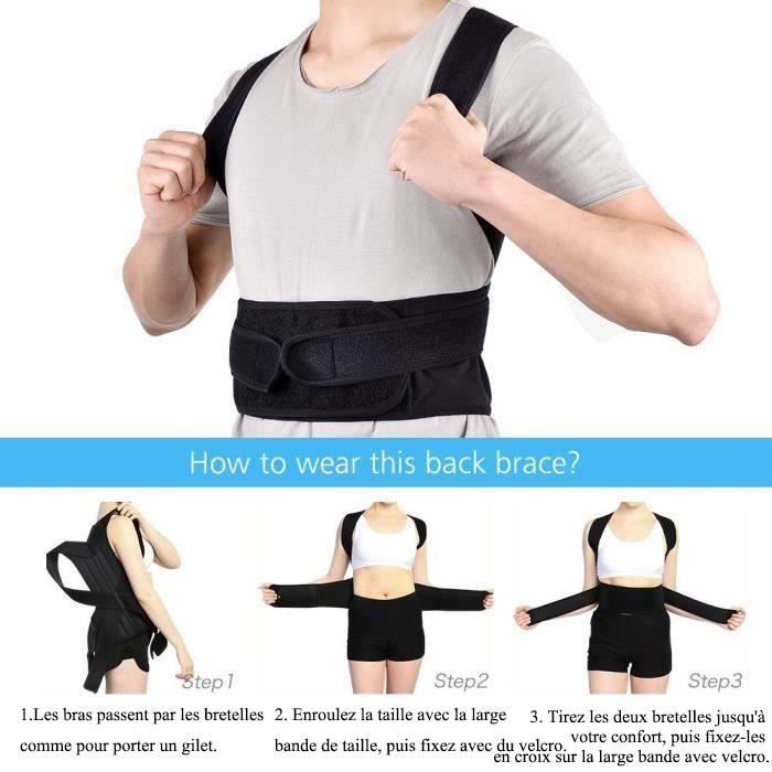 Sangles correctives redresser le dos hommes dames orth ses Posture