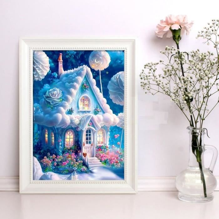 JOPAN Kit Diamond Painting Moto - Broderie Diamant 30x40 Cm, Loisir Créatif Adulte Décoration Murale Moto Biker !