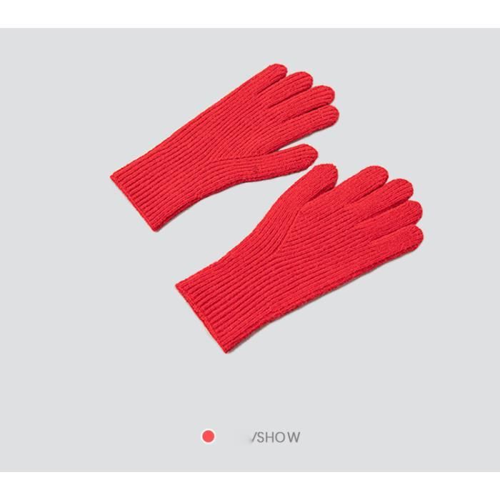 Gants chauds pour femmes luxe l ger couleur gradiente cran