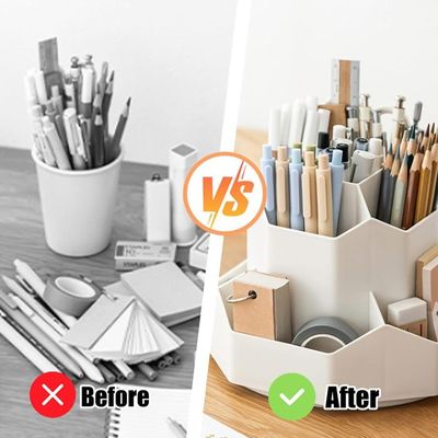 porte stylo, pot à crayon magnétique en acier, pot aimanté pour