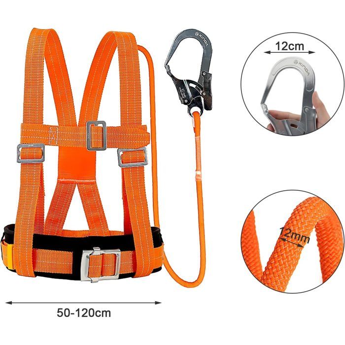 Harnais D'escalade Demi-corps – Réglable, En Polyester, Pour Montagne, Sauvetage, Spéléologie Et Travail En Hauteur