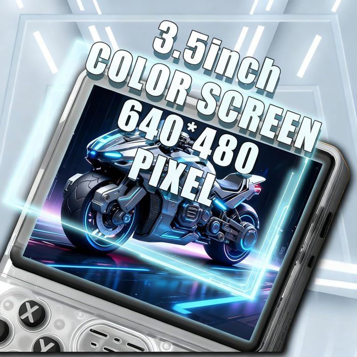 Console Rétro R36S 128 Go – 20 000 Jeux Préinstallés, Écran IPS 3,5″, Double Joystick Et Batterie 3500mAh