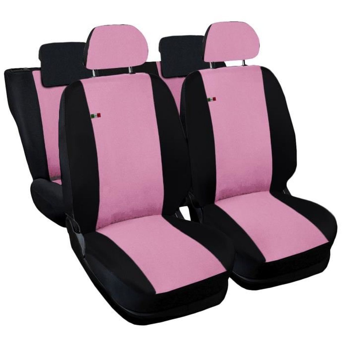 HOUSSE DE SIEGE FIAT PANDA HYBRID AVEC LOGO ARRIERE ENTIER BICOLORE