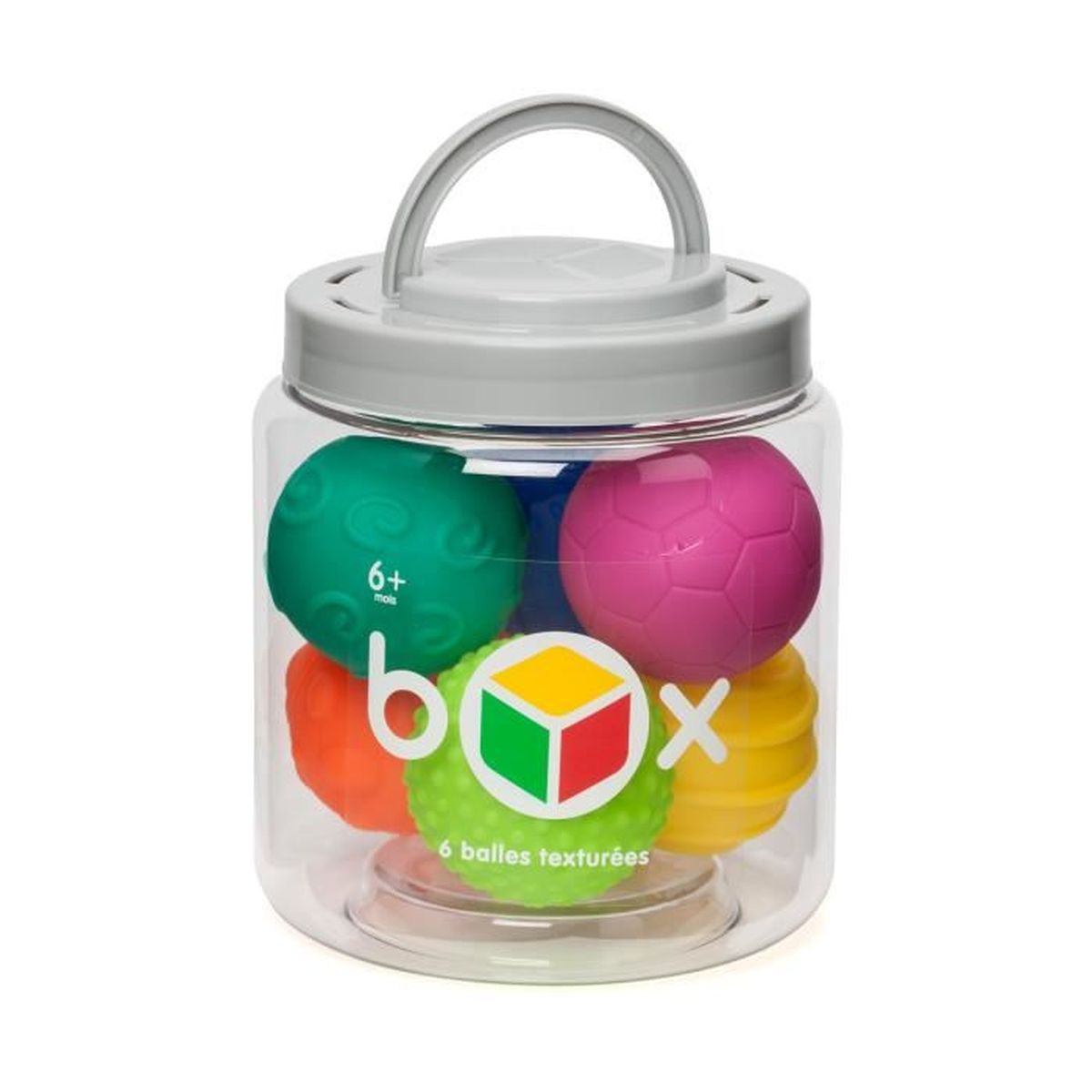 Box 6 Balles Sensorielles Jouet Pour Bebe De 6 Mois A 2 Ans Creation Oxybul Cdiscount Jeux Jouets