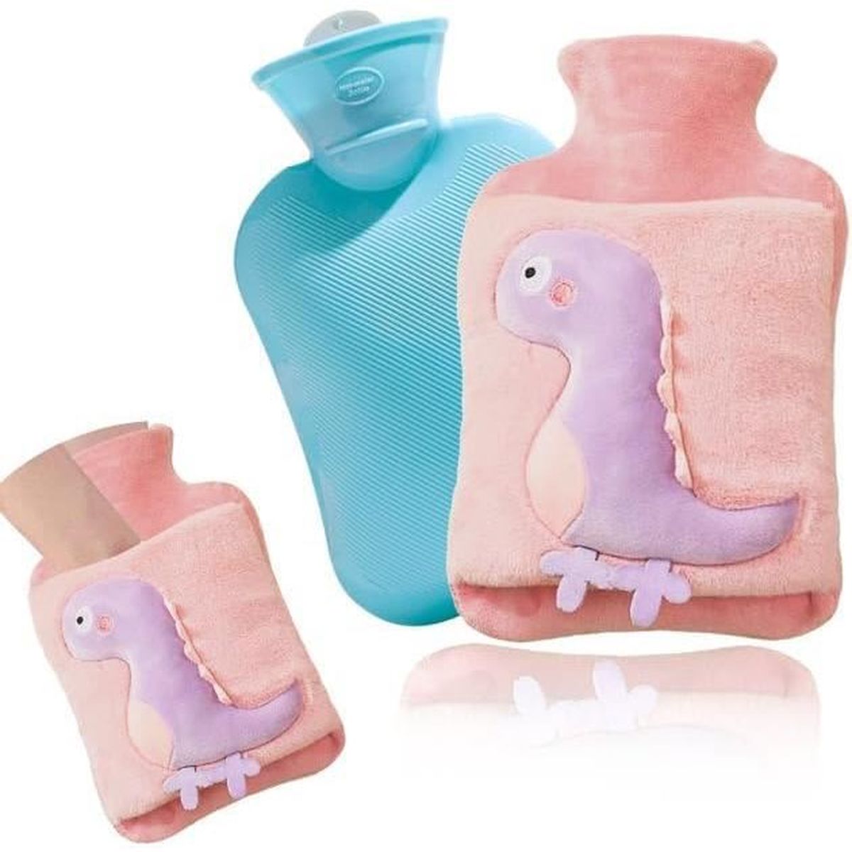 Bouillotte 1L, Bouillotte Eau Chaude Peluche, Bouillotte