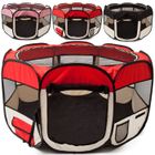 SCRAPCOOKING PARTY Parc pour chiots - All Pets United - Rouge-Beige - Plastique - Pliable - Rectangulaire