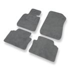 MOSSA Tapis de sol velours adapté pour BMW 3 M3 IV E90 (2007-2013) - 4 pièces - gris