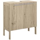 kleankin - meuble salle de bain - Bois - 60x30x70cm - Gris