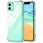 Coque Silicone pour iPhone 11 Etui de Protection Transparent Antichoc avec Quatre Coins Renforces Little Boutik®