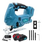 Scie sauteuse courbe Brushless sans fil MAWIRON avec courbe portable Avec 4 bandes de scie +2 batteries + chargeur,compatible