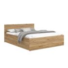 KIDS LITERIE Lit coffre Panama 160x200 - Sommier inclus Chêne