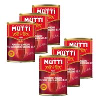Mutti - Lot 6x Tomates San Marzano AOP - Boîte 400g
