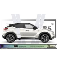 Nissan Juke Bandes - BLANC - Kit Complet - Tuning Sticker Autocollant Graphic Decals