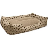 BedDog MIMI lit pour chien,coussin,panier pour chien [XXL env. 120x85cm, MELANGE-DOG (brun/beige)]