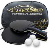 Senston Raquette ping Pong Professionnel, balles de ping-Pong, 2 Raquettes de Tennis de Table et 3 balles A15